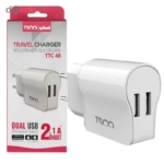 شارژر دیواری تسکو مدل TTC 48 به همراه کابل تبدیل microUSB