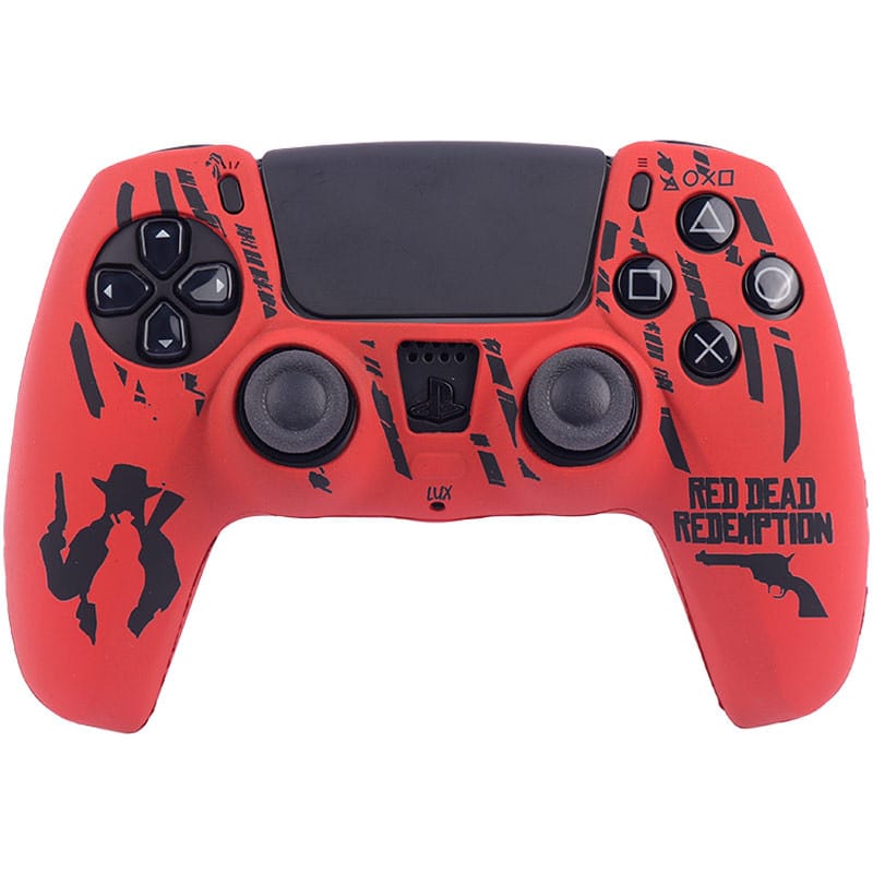 1698240405_hyzectao9 روکش دسته بازی PS5 طرح Red Dead Redemption قرمز مشکی - Image 1
