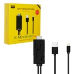 کابل MHL انتقال تصویر آیفون به HDMI برند MiraScreen مدل LD10