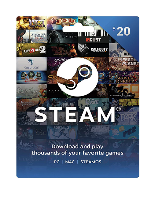 20steam گیفت کارت 20 دلاری استیم ( Steam ) - Image 1