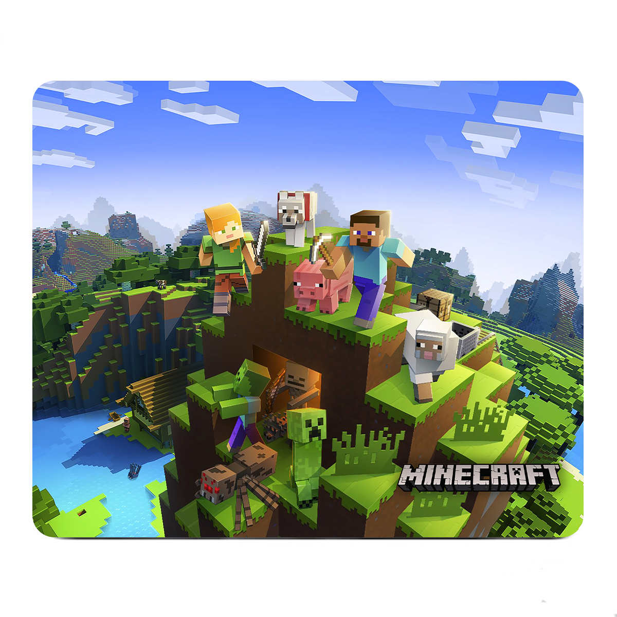120459461 ماوس پد مدل طرح بازی Minecraft - Image 1