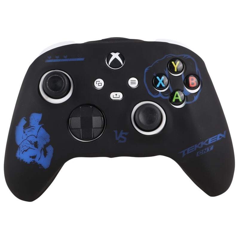 1756270709_qvdsnwrw9 روکش دسته بازی Xbox X/S طرح Tekken cnt زمینه مشکی آبی - Image 1