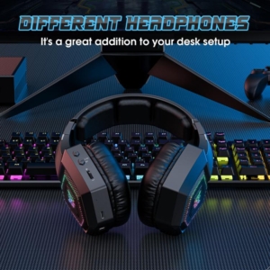 خرید هدست بی‌سیم گیمینگ اونیکوما مدل GT806 RGB سفید - تصویر 5