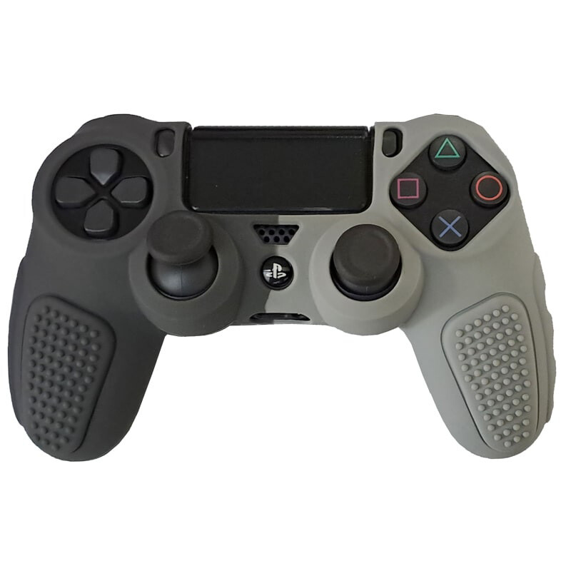 1756588136_cc9lgfubv روکش دسته بازی PS4 استوپ دار زمینه طوسی خاکستری - Image 1