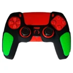 روکش دسته بازی Alpha PS5 مدل استوپ دار زمینه مشکی سبز