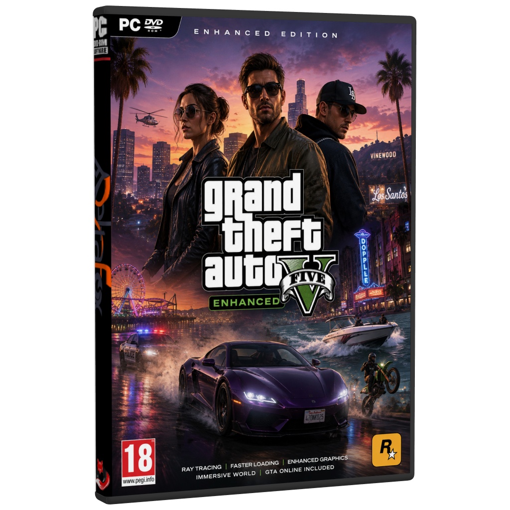 GTA V خرید بازی GTA V Enhanced Premium Edition برای کامپیوتر - Image 1